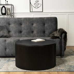 Stolik Kawowy HOPE MAX 80 cm Czarny Nowoczesny Loft