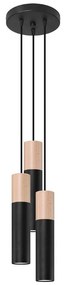 Czarna lampa wisząca ø 6 cm Paul – Nice Lamps