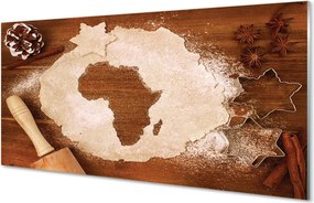 Panel szklany do Kuchni Przybory Kuchenne i Motyw Afryki