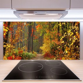 Panel Szklany Złota Jesień w Lesie