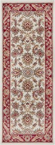 Dywan Luxor Perski Florystyczny kremowo - czerwony 80 cm x 240 cm