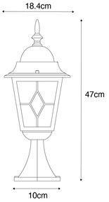 Zewnetrzna Vintage latarnia zewnętrzna antyczne złoto 45 cm - Antigua klasyczny/Antyczny Oswietlenie zewnetrzne