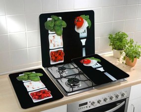Szklane płyty ochronne CAPRESE na kuchenkę – 2 sztuki, WENKO