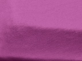 PrzytulneMieszkanie.pl Prześcieradło do łóżeczka Jersey ciemnofioletowe 70 x 140 cm