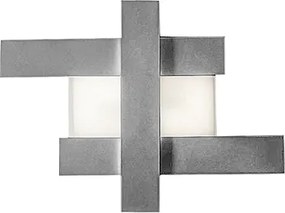 Nowoczesna lampa ścienna LED 30W - Geometryczna konstrukcja stalowa, ciepłe światło 3000K, 2620lm, szerokość 65,5 cm, IP20