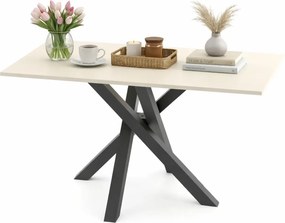 Kaszmirowy prostokątny stół z nogami X K2-B52