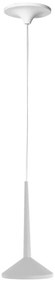Biała lampa wisząca SULION Rita, wys. 100 cm