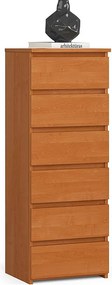 Komoda AKORD CL6 Olcha 40 cm 6 szuflad kolor Olcha mat 40x35x109 cm