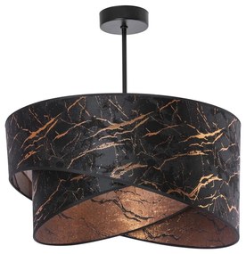 Żyrandol 1xE27/60W/230V czarny/miedź