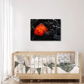 Obraz na szkle - świecący minerał (70x50 cm)
