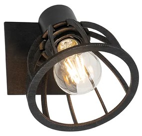 Industrialna lampa ścienna czarna - FotuPrzemysłowy Oswietlenie wewnetrzne