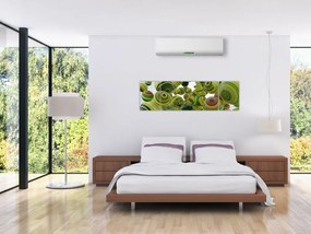 Obraz pasiastych kulek (170x50 cm)