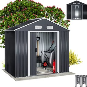 Domek narzędziowy XL, 196x132x188cm, antracyt Gardebruk