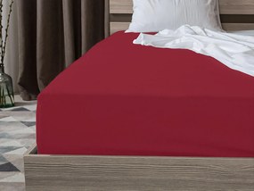 Jersey psześcieradło dziecięce wiśniowe 70 x 140 cm