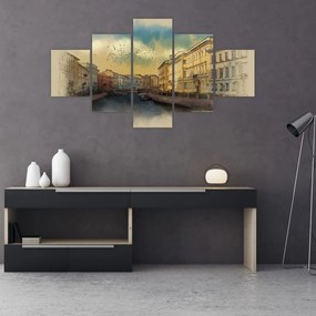 Obraz - Rzeka Mojka, Sankt Petersburg, Rosja (125x70 cm)