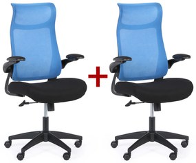 Krzesło biurowe LUCKY 1+1 GRATIS, niebieski