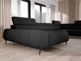 Narożnik SANTO XL prawostronny z elektrycznym wysuwem siedziska, z funkcją RELAX oraz regulowanymi zagłówkami CURIO 99 WERSAL
