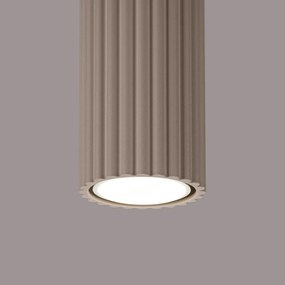 Plafon KARBON 40 taupe ryflowany SOLLUX  LIGHTING