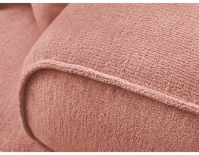 Różowa sofa z tkaniny szenilowej 237 cm Whesley – Bobochic Paris