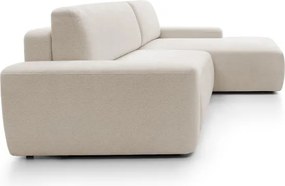 Narożnik BOULI Prawostronny z Elektryczną Regulacją wolnostojący tkanina Raven 28 Beżowy DOMO HOME