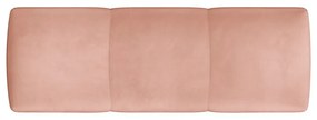 Różowy aksamitny podłokietnik do sofy modułowej Rome Velvet – Cosmopolitan Design