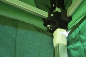 Pawilon ogrodowy Profi rozkładany 3 x 3 m - zielony 2 ściany