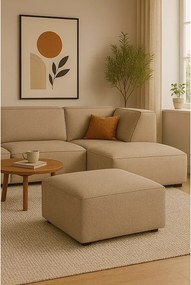 Pufa Cursal – 80 x 102 x 40 cm, beżowy Raven 30, nowoczesny design