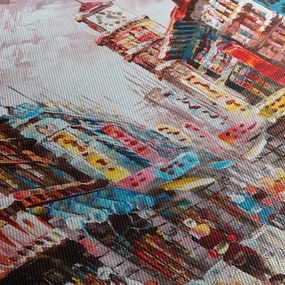 Obraz - Hong Kong, obraz olejny (125x70 cm)