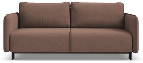 Różowa rozkładana/ze schowkiem sofa 226 cm Luana – Makamii