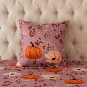 Poszewka na poduszkę z mikrofibry PUMPKINS ROSAVIE 45x45 cm, brudny róż