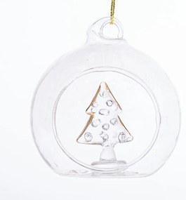 Szklana bombka ø 6 cm Tree – Dakls
