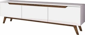 Stolik pod telewizor Dita White and Walnut