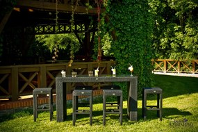 Zestaw mebli ogrodowych technorattanowy Geniale czarny