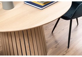 Stół do jadalni z jasnym fornirem dębowym Actona Christo, ø 75 cm