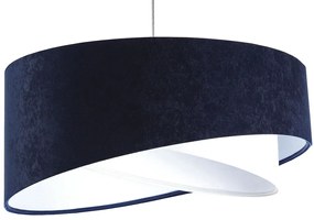 Granatowo-biała lampa wisząca nad stół - EX995 T8-C20