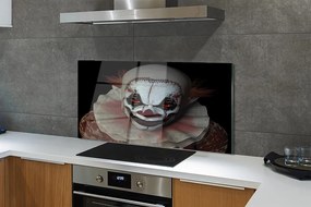 Szklany Panel Straszny Klaun z Koszmaru