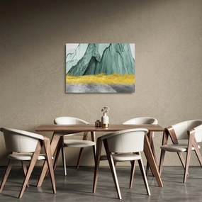 Obraz na szkle - Emerald Mountains N⁰3 (70x50 cm)