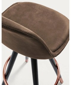 Brązowy hoker (wysokość siedziska 75 cm) Slad – Kave Home