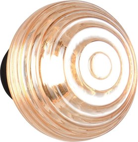 Szklany kinkiet LED na USB w bursztynowym kolorze ø 15,5 cm Earl – Reality