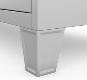 Szafa skrytkowa socjalna BHP szara: ROBERT, 1360 x 1720 x 450 mm