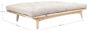 Sofa rozkładana ze sztruksową tapicerką Karup Design Folk Raw/Honey