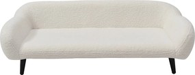 Kanapa dla zwierząt buklowa z metalowymi nogami - szer. 99 x gł. 61 cm - Kremowy - ZOLIA