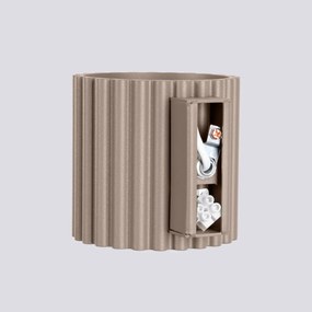 Kinkiet AURA taupe G9 ryflowany SOLLUX  LIGHTING
