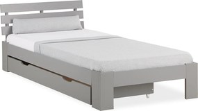 Łóżko pojedyncze 90x200 cm Szare