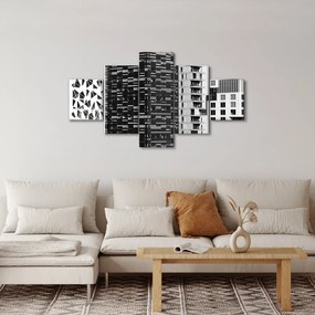 Obraz architektury czarno-białej (125x70 cm)