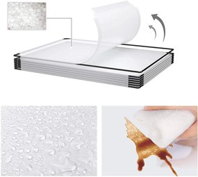 SongmicsHome Ogrodzenie dla małych zwierząt z przezroczystego plastiku BEN, 143x71x47cm, przezroczysta