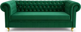 Nowoczesna kanapa pikowana Chesterfield Asti z funkcją spania