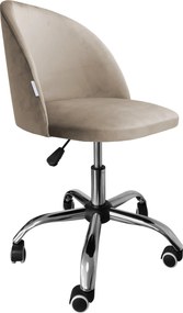 Fotel obrotowy COLIN krzesło biurowe fotel ergonomiczny do biurka : Kolor Stelaża - Chrom, Kolor tkaniny - VELVET - MG09, Typ siedziska - Siedzisko obrotowe 360°, Typ tkaniny - Velvet