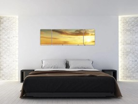 Obraz - Chaty na pustyni (170x50 cm)