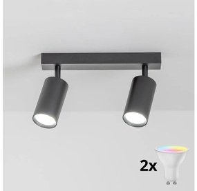 Brilagi - LED ściemnialna oprawa punktowa SELE 2xGU10/6,5W/230V czarna
